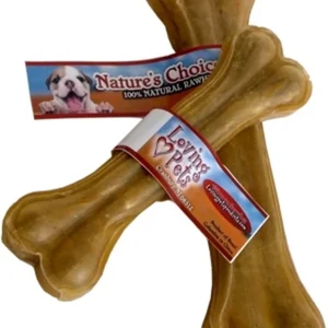 Loving Pets Pressed Rawhide Bone Dog Treat, 4 in, 25-Count