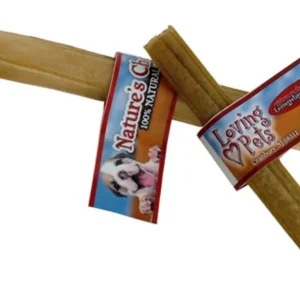 Loving Pets Pressed Rawhide Sticks - Natural 10 in, 20-Count