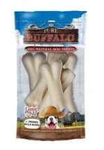 Loving Pets Pure Buffalo Pressed Bully Bones Dog Treat, 4 in, 5-Count - Image 2