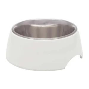 Loving Pets Retro Bowl White Medium
