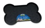 Loving Pets SpillProof Bone Shaped Dog Mat Black, Small - Image 2