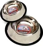 Loving Pets Traditional NoTip Stainless Steel Dog Bowl Silver, 16 oz - Image 2
