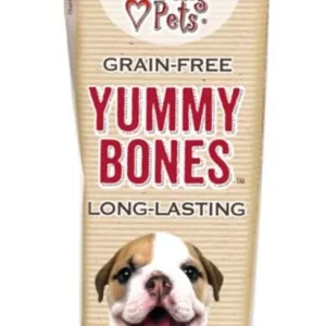 Loving Pets Yummy Bone Flavor Filled Dog Treat Bacon, 2.8 oz each, Case of 15
