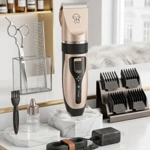 Low Noise Cordless Dog & Cat Grooming Clipper Kit | PawVortex