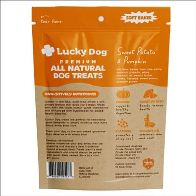Lucky Dog Soft Baked Premium Dog Treats 6oz - Sweet Potato & Pumpkin - Image 2