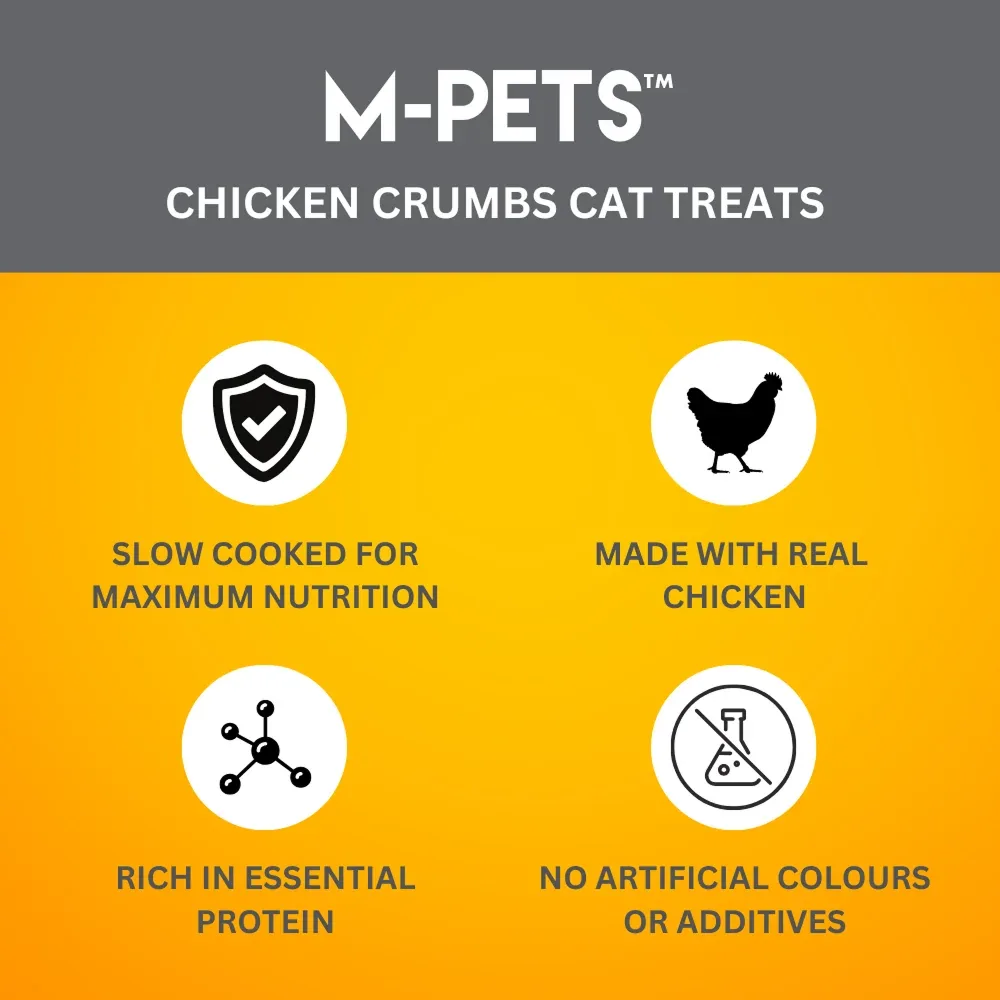 M PETS Chicken Crumbs Treats for Cats - Image 2