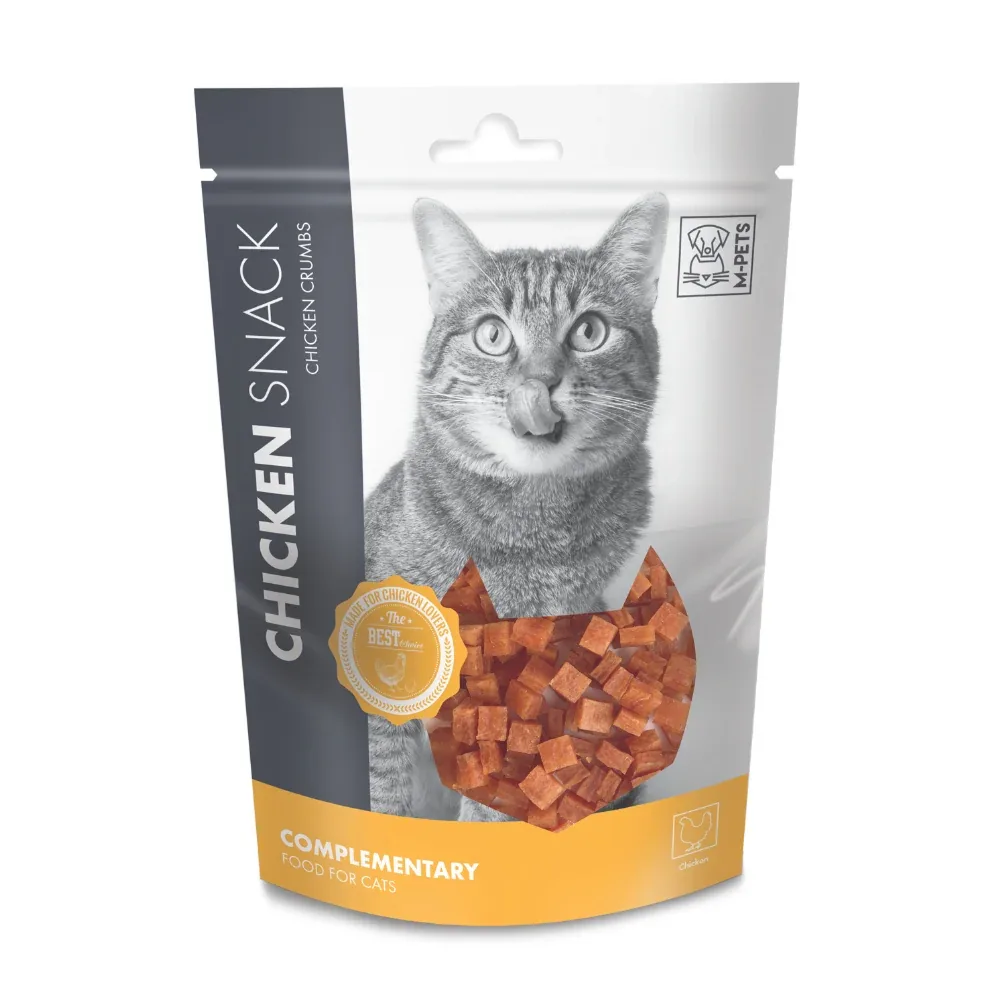 M PETS Chicken Crumbs Treats for Cats