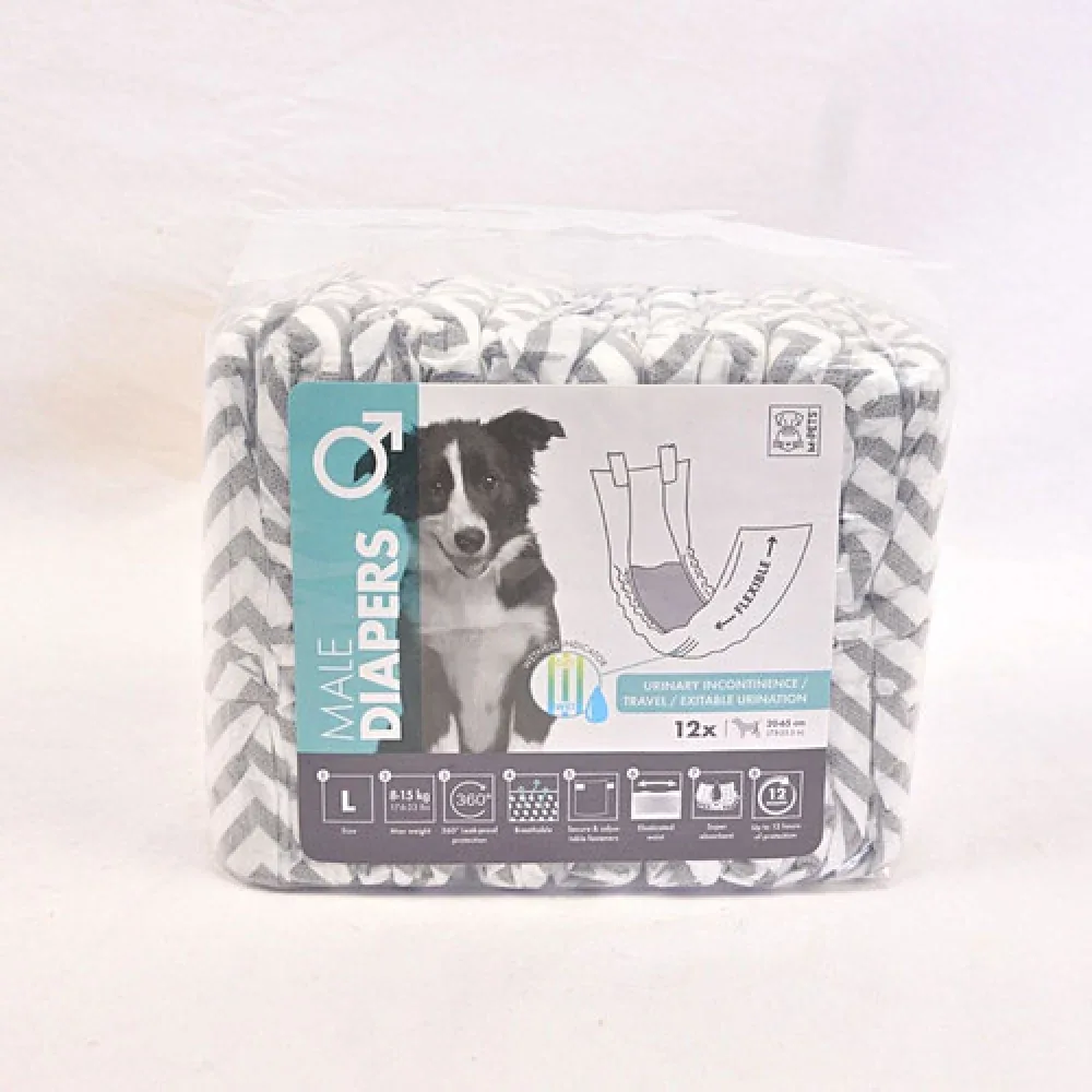 M Pets Diapers for Male Dogs (20x65cm)