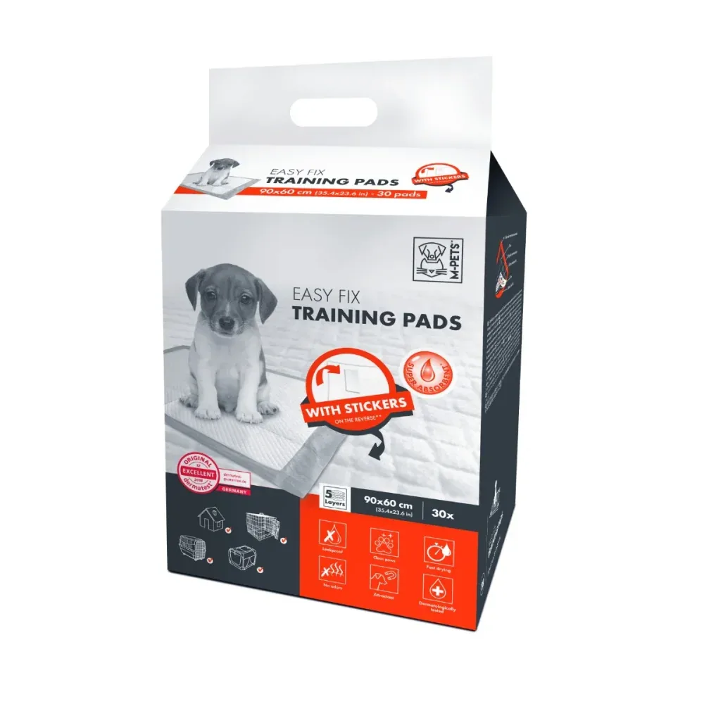 M Pets Easy Fix Puppy Training Pads With Stickers for Dogs (90x60cm)