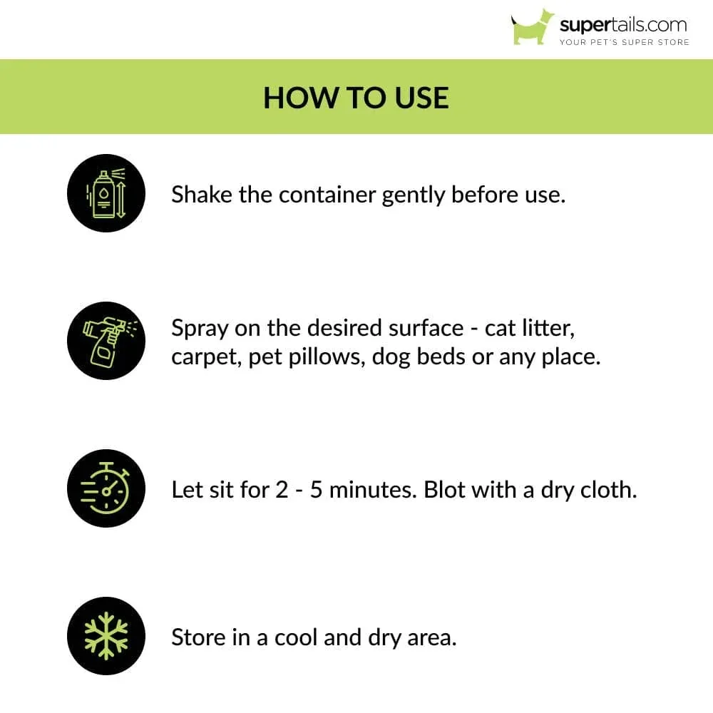 M Pets Odour Stop Deodorant Spray for Dogs and Cats (Lemon Green Tea) - Image 2