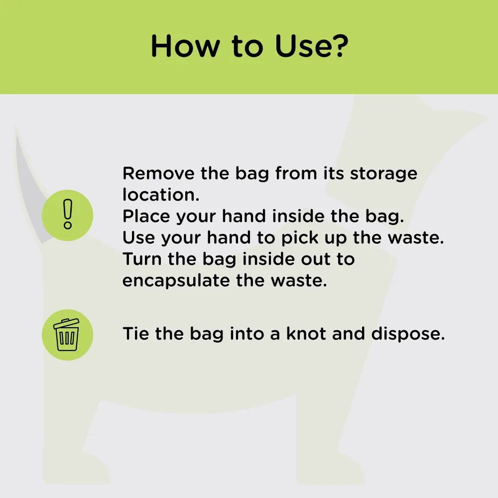 M Pets Waste Bags with Handles for Scoop - Image 2