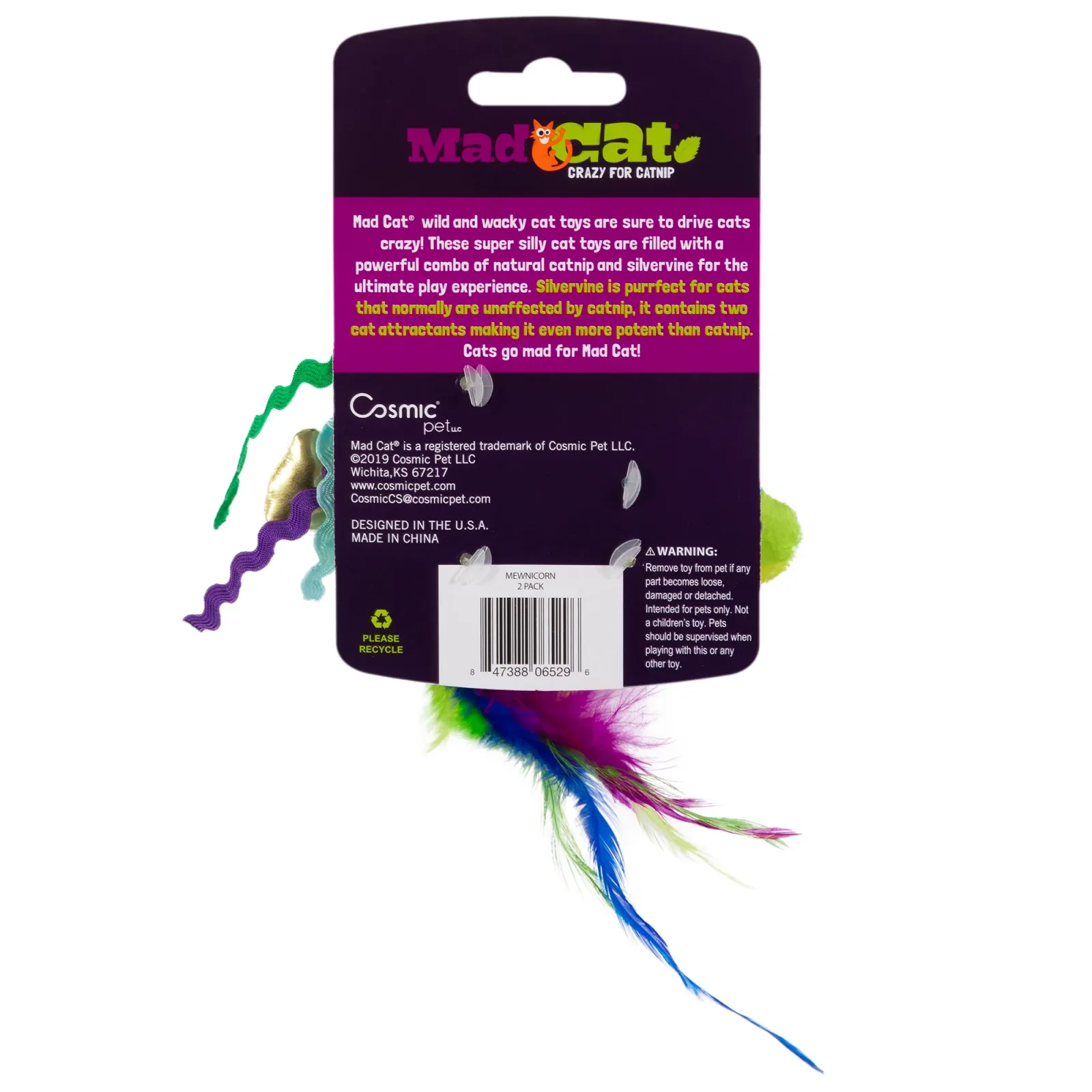 MAD CAT Mewnicorn 2 Pack Cat Toy - Image 2