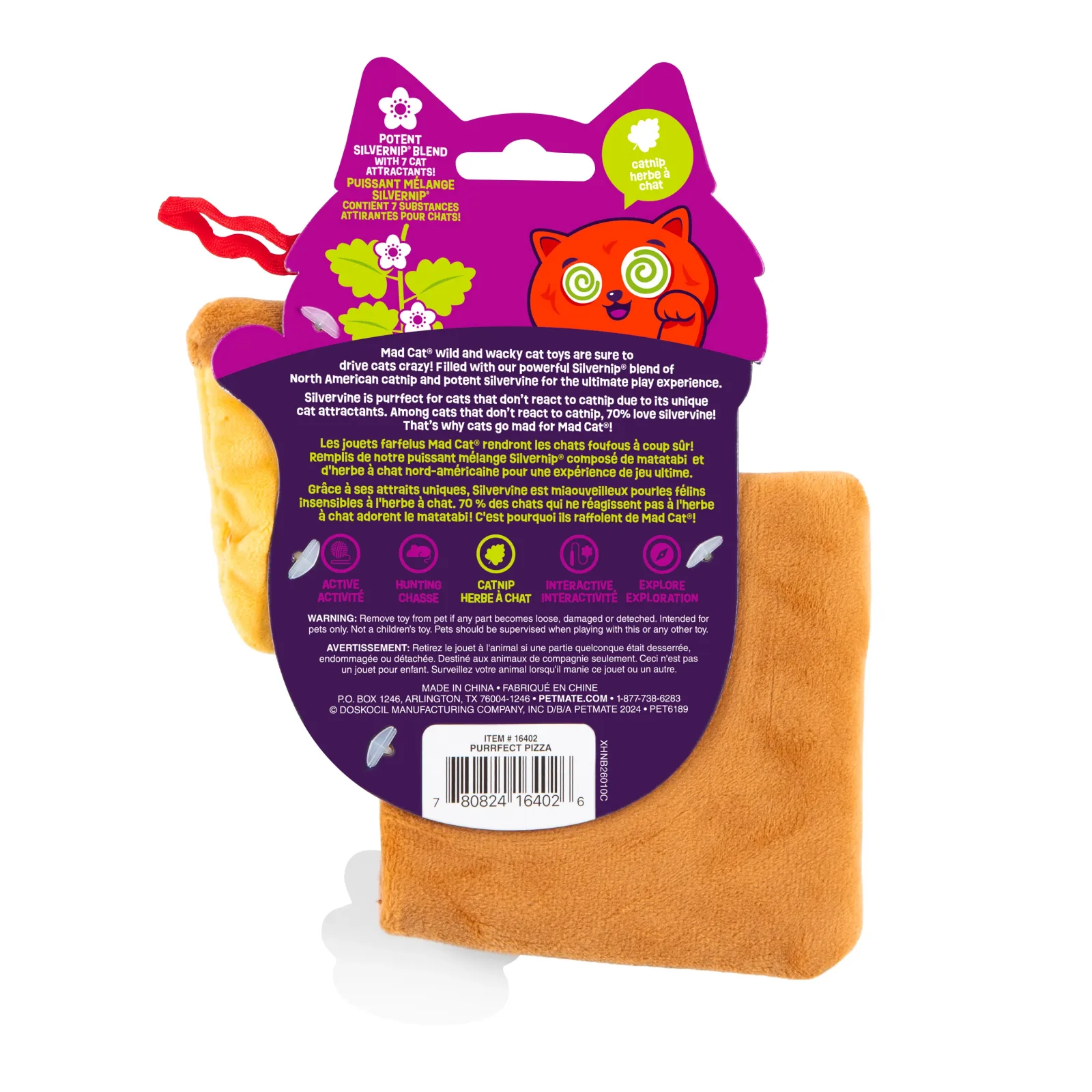 Mad Cat Purrfect Pizza Cat Toy - Image 2