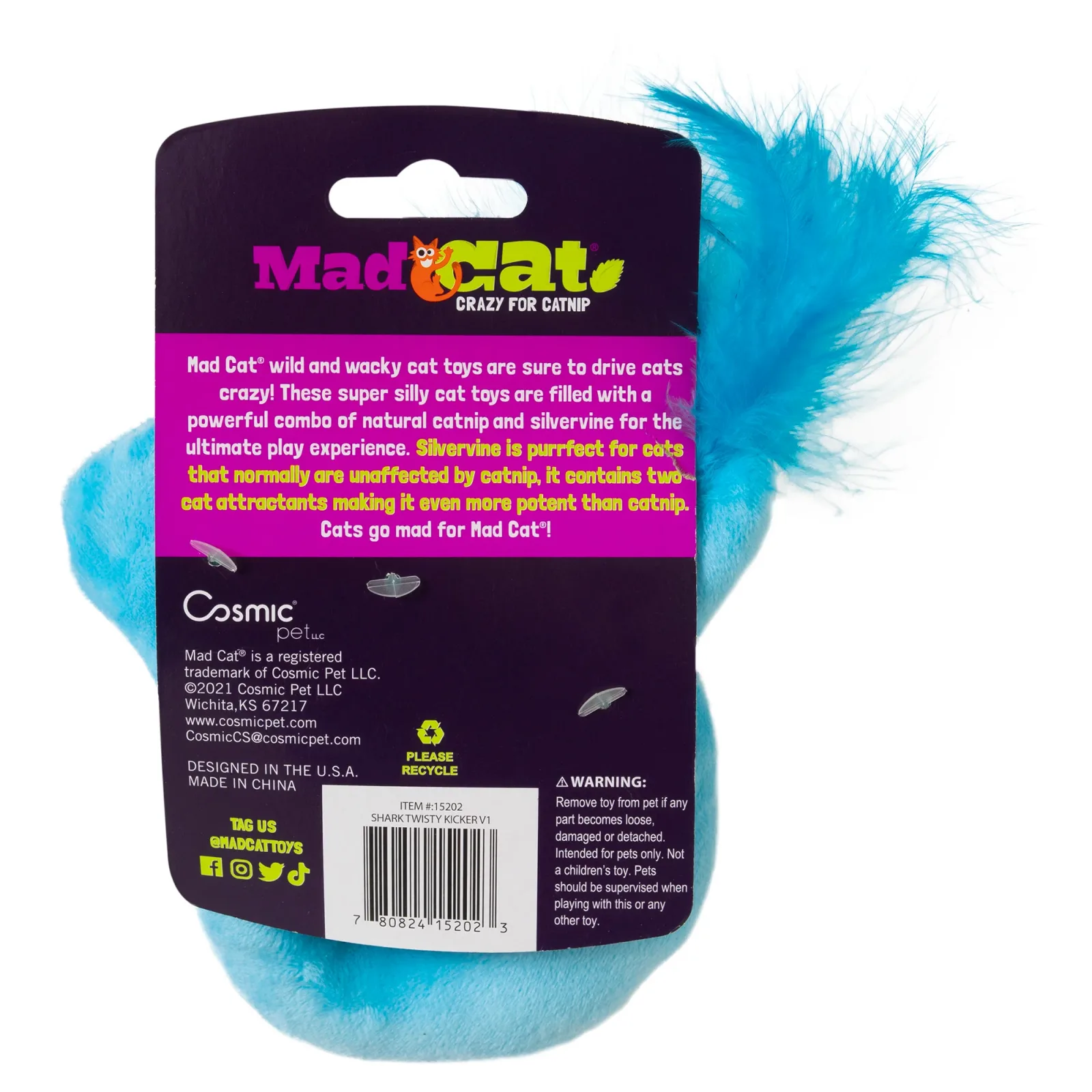MAD CAT Shark Twisty Kicker Cat Toy - Image 2