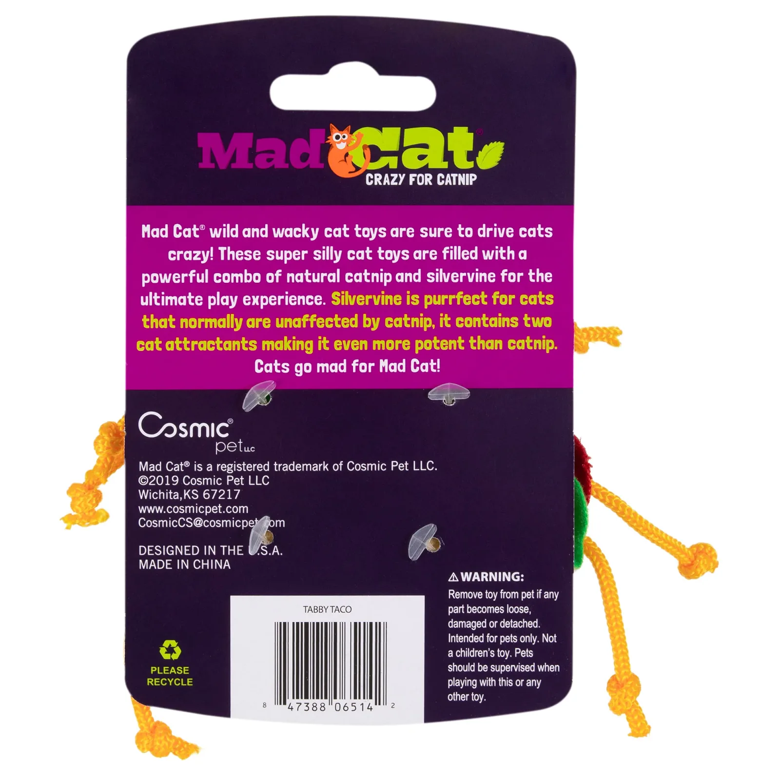 MAD CAT Tabby Taco Cat Toy - Image 2