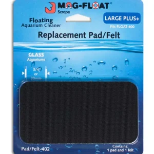 Mag-Float Replacement Pad/Felt Floating Magnet Cleaner for Glass Aquariums Black LG+