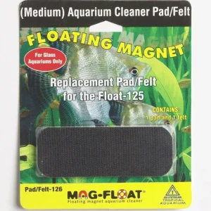 Mag-Float Replacement Pad/Felt Floating Magnet Cleaner for Glass Aquariums Black MD