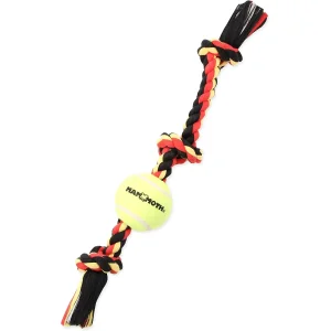 Mammoth 3 Knots Rope Tug with Tennis Ball