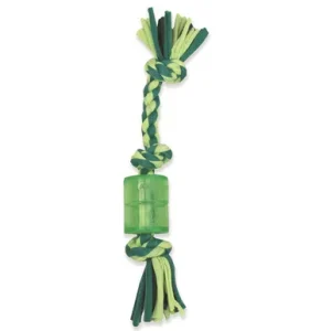 Mammoth Flossy Chews Cloth Squeaky 3 Knot Dog Tug Toy, Assorted