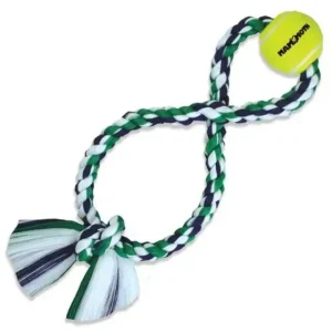 Mammoth Flossy Chews Figure 8 Tug with Tennis Ball