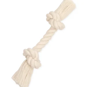 Mammoth Pet Medium 12-in 100% Cotton White Rope Bone Dog Toy