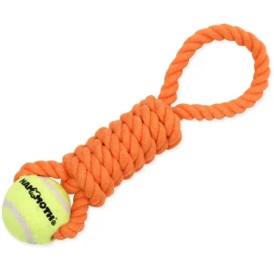 Mammoth Pet Mini 10-in Twister Pull Tug with Mini Ball Dog Toy