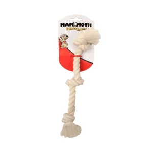 Mammoth Pet Products 100% Cotton 3 Knot Rope Tug Dog Toy Multi-Color, 25 in, Large