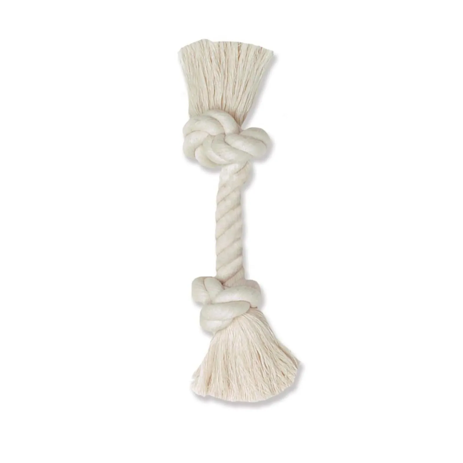 Mammoth Pet Products 100% Cotton Rope Bone Dog Toy, White, 16 in, X-Large