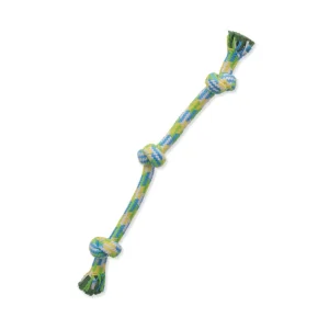 Mammoth Pet Products Braidys 3 Knot Rope Tug Dog Toy Assorted, 25 in, Large