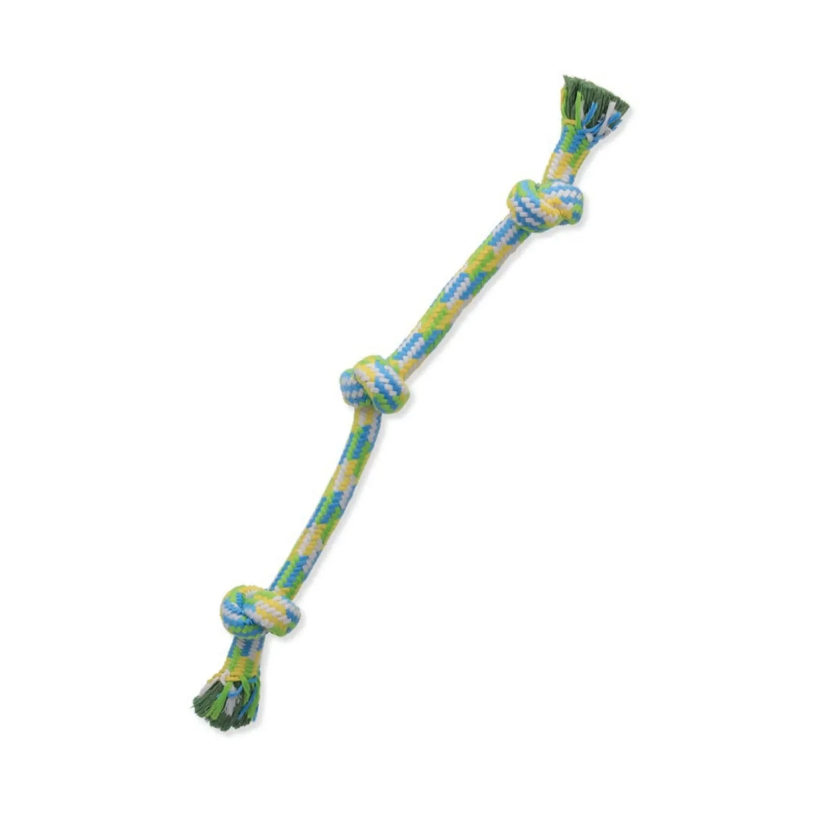 Mammoth Pet Products Braidys 3 Knot Rope Tug Dog Toy Assorted, 25 in, Large