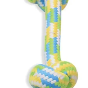 Mammoth Pet Products Braidys Rope Bone Dog Toy Assorted 14 in, Large