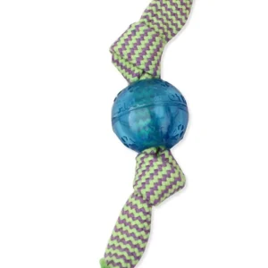 Mammoth Pet Products Candy Wraps Double Dog Toy with Squeaky Balls Outside Multi-Color Small, 9 in
