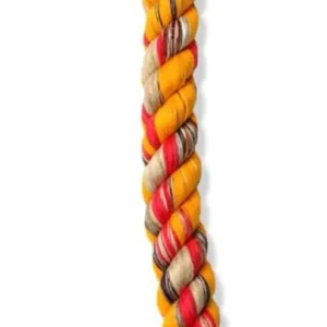Mammoth Pet Products Cottonblend 2 Knot Rope Tug Dog Toy Multi-Color 48 in