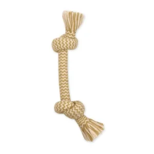 Mammoth Pet Products Flossy Chews EXTRA Peanut Butter Scented Dog Toy 2 Knot Bone, Large, 14 in