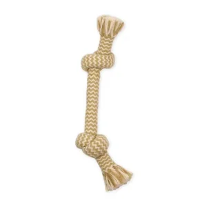 Mammoth Pet Products Flossy Chews EXTRA Peanut Butter Scented Dog Toy 2 Knot Bone, Medium, 12 in