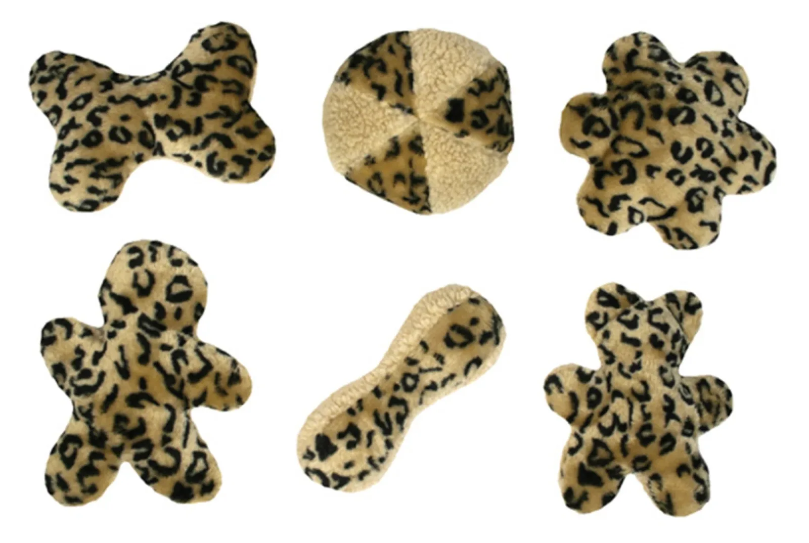 Mammoth Pet Products Jungle Plush Dog Toys Assorted, 54-Count