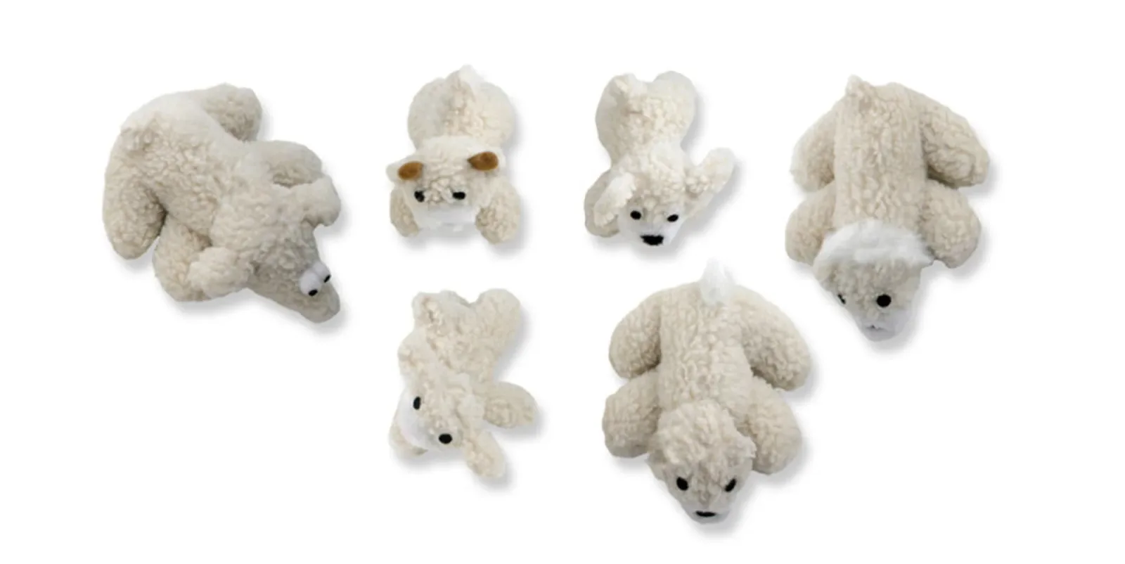 Mammoth Pet Products Lambswool Plush Dog Toys Assorted