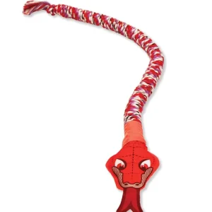 Mammoth Pet Products SnakeBiter Dog Toy With Squeaky Head Assorted, 36 in, Large