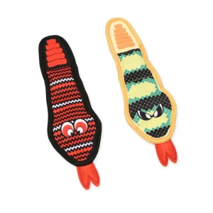 Mammoth Pet Products Squeaky Snake Dog Toy Assorted, Mini, 12 in