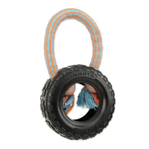 Mammoth Pet Products TireBiter Advanced with Loop Rope Handle Dog Toy Large, 6 in