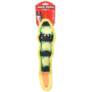 Mammoth Squeaky Snake Tough Dog Toy, Assorted Colors