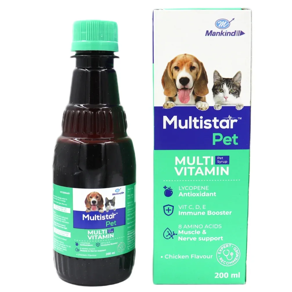 Mankind Multistar Pet Syrup 200ml and Hepamust Liver Tonic 200ml for Dogs & Cats Combo - Image 2
