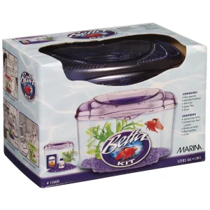 Marina Plastic Betta Kit - Purple - 0.5 gal