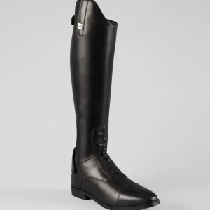 Botero Mens Leather Field Tall Riding Boots Black
