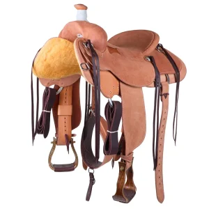 Martin Saddlery 15in Natural Roughout Cowboy Ranch Saddle