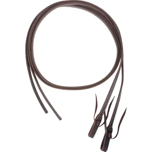 Martin Saddlery® Double-Stitched Heavy Latigo Split Reins - 5/8"-Thick with Tied Ends