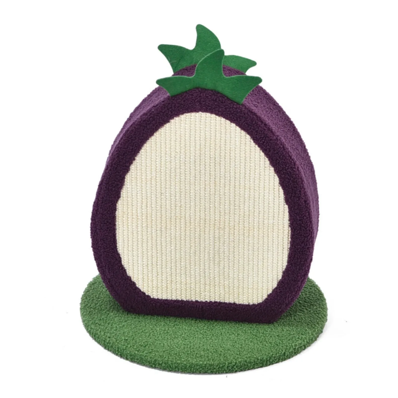 Max & Marlow Apple Novelty Cat Scratcher Plum