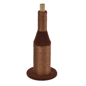 Max & Marlow Apple Novelty Cat Scratcher Wine Bottle