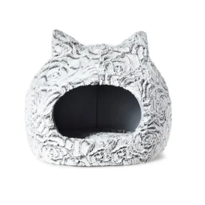 Max & Marlow Cat Dome with Ears Gray