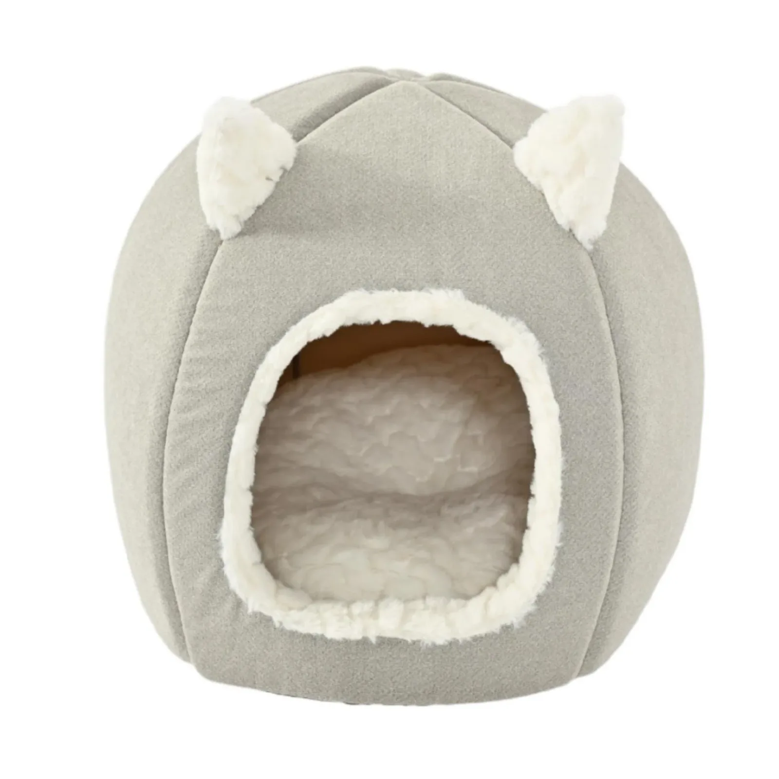 Max & Marlow Cat Dome with Ears White